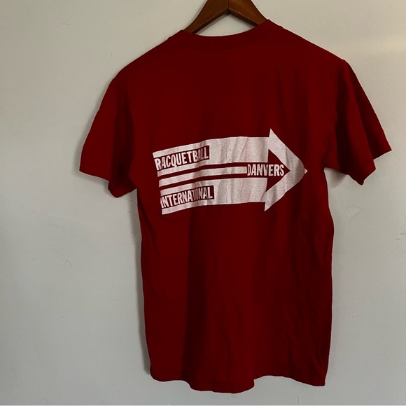 Vintage 1981 Penn Valentines Tournament Tee Retro Tee 1980s Red Tee - Picture 5 of 5